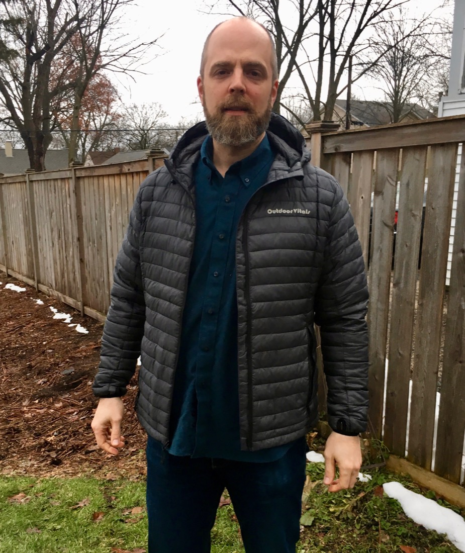 Staying warm in the Outdoor Vitals LoftTek Adventure Jacket