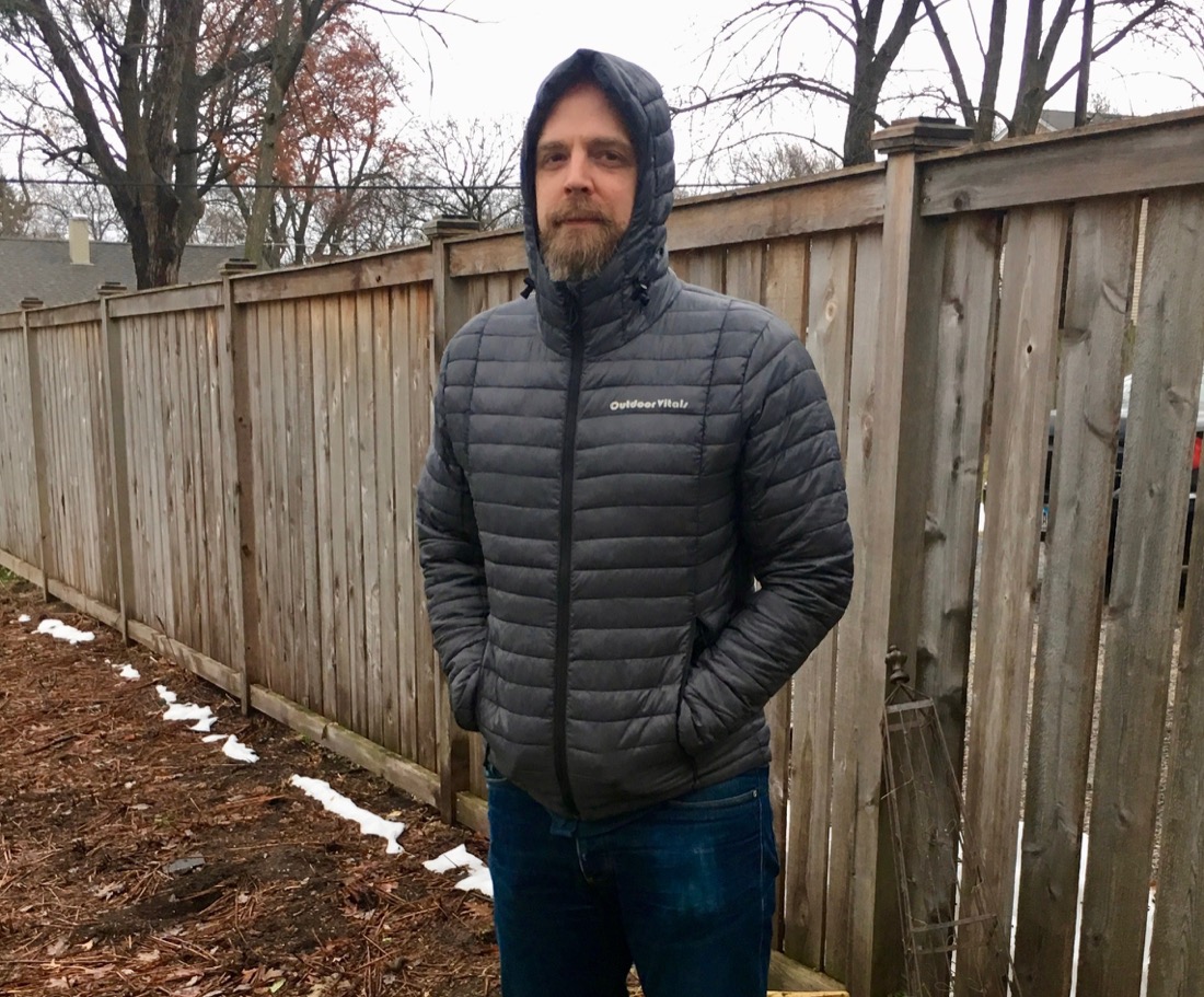 Staying warm in the Outdoor Vitals LoftTek Adventure Jacket