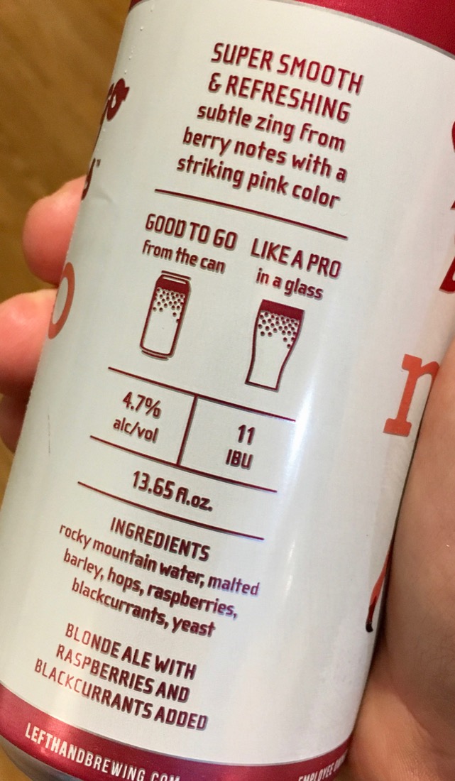 Afternoon Beer Break Left Hand Brewing Flamingo Dream Nitro