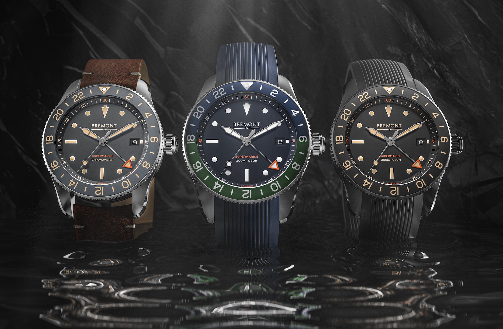 Bremont Watches Bremont Releases New Supermarine GMT Divers Watches